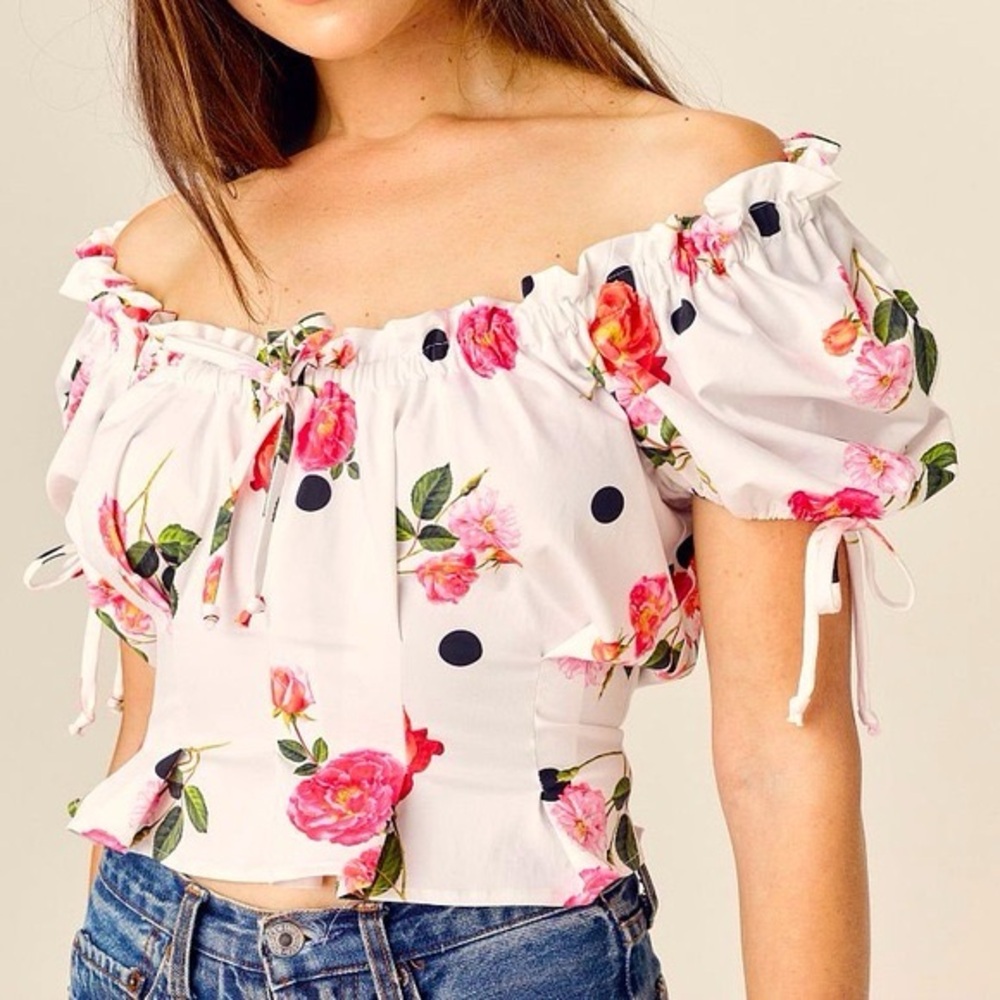 NWOT For Love & Lemons “Paloma” Top